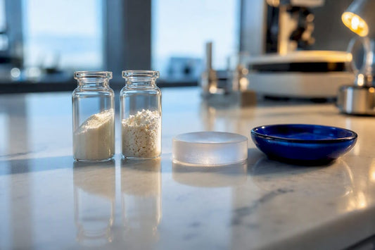 Mineral samples representing fluoride and hydroxyapatite