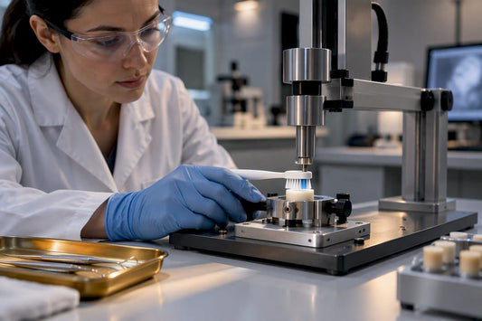 Laboratory testing toothbrush wear on dentin sample