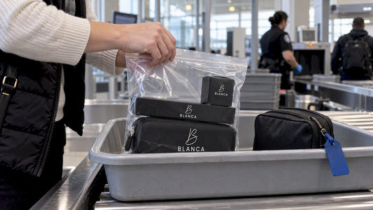 BLANCA travel oral care at airport security