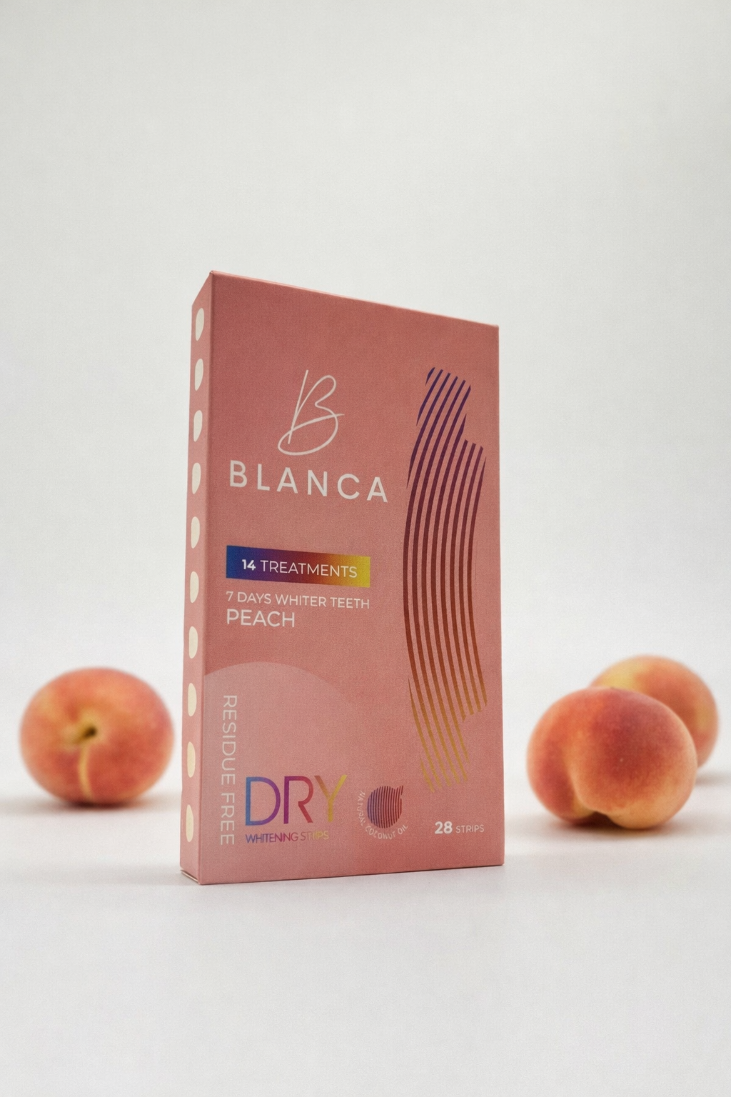 Golden Peach Flavored Whitening Strips
