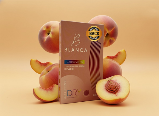 Golden Peach Flavored Whitening Strips