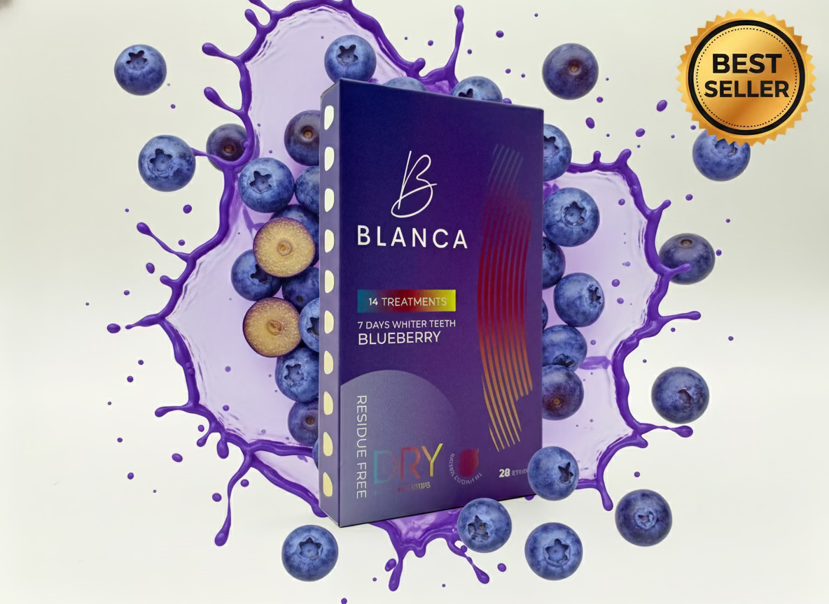 Blueberry Bloom Flavored Whitening Strips